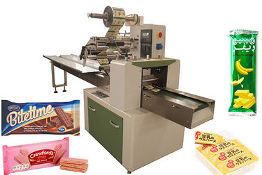 Wafer Biscuit Food Pillow Packaging Machine Stainless Steel 304 Material Flow Packaging Machine CE ISO