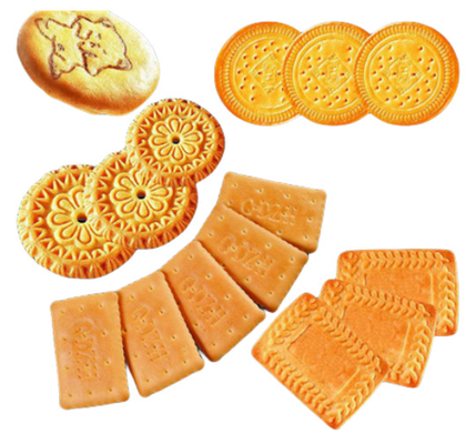 Small Capacity Automatic Biscuit Production Line 300Kg/H Capacity Stainless Steel Material