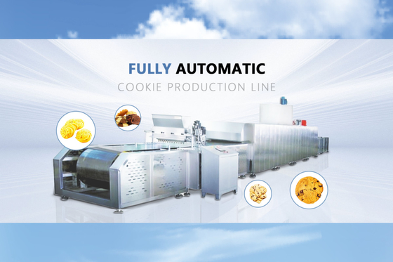Chocolate Chunk Cookies Depositor Machine Rainbow Chocolate Chip Cookies Machine Jenny Butter Cookie Production Line
