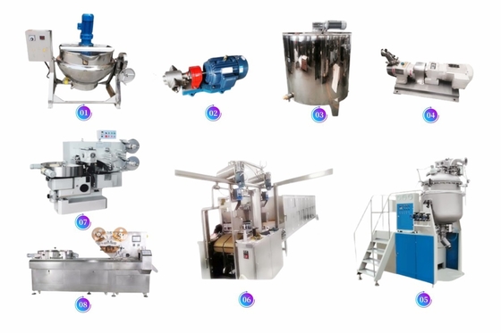 PD300 Toffee Candy Production Machine Line Equipment, Center Filled Toffee Candy Sweet Manufacturing Machine Line