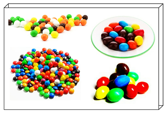 Chocolate Beans Processing Line Equipment, Automatic Chocolate Beans Moulding Machine 400MM/600MM Forming Roller